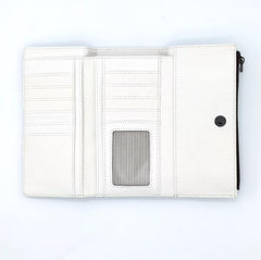 Leather Long Wallet - Fantail Rangitoto