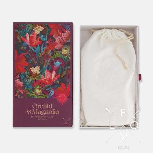 Orchid And Magnolia  500 Piece Puzzle