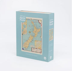 Tourist Map of NZ Jigsaw Puzzle Box