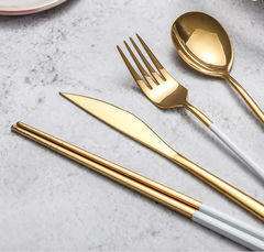 Stainless Steel Flat Cutlery Set of 4
