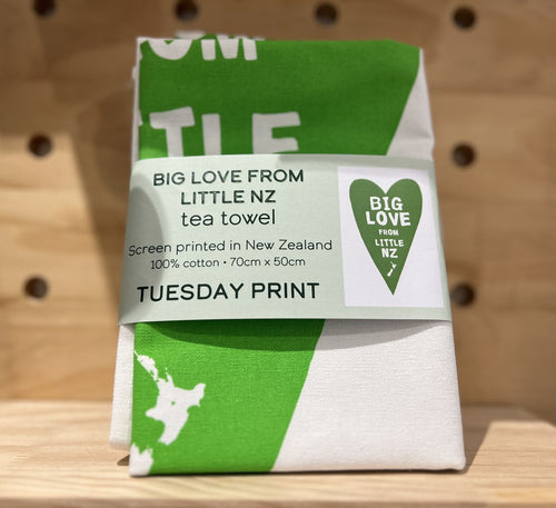 Cotton Tea Towel Big Love From Little NZ