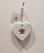 Ceramic Heart Pohutukawa