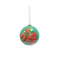 Box of Six Flora Christmas Baubles