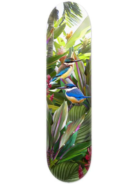 Skateboard Deck - Harmony, Tropical NZ Kingfisher (Lucy G)