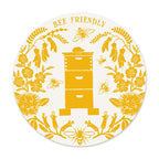 Bee Friendly - Round Swedish Dishcloth Wolfkamp & Stone