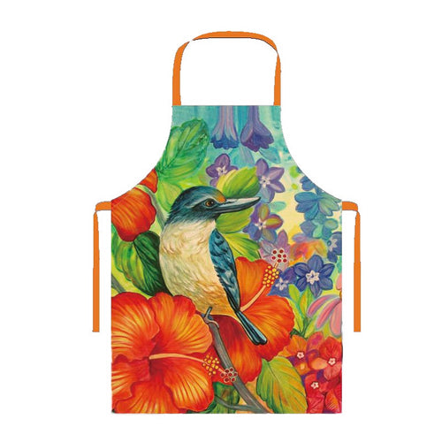 Apron - Kingfisher Hibiscus