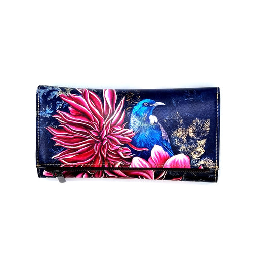 Leather Long Wallet - Night Tui