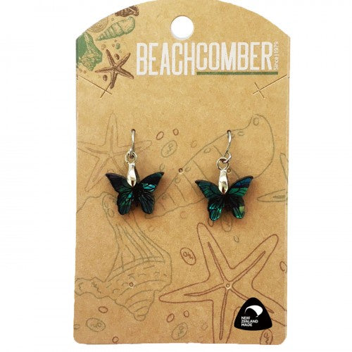 Paua Earrings Small Butterfly