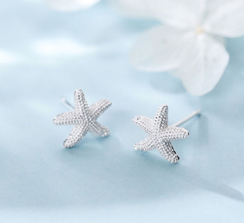 Sterling Silver Earrings - Starfish