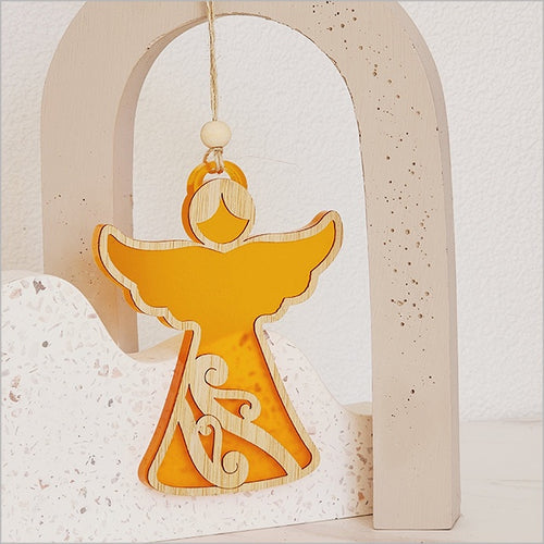 Hanging Ornament: Angel  - Satin Acrylic Ornaments