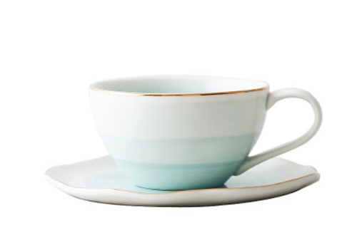 Ceramic Cup and Plate Set