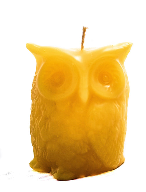 100% Natural Beeswax Candle - Owl