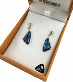 Paua Earrings Silver Plated Bxd