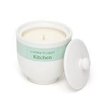 Kitchen Soy Candle in White Pot