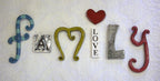 Family love word - Ceramic letters set of 7 Family love word, Ceramic letters, Wedding gift, The monster company, New Zealand wall art.