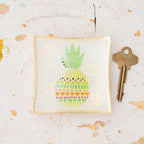 Live A Pineapple Life Mini Glass Tray