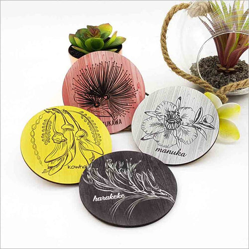 Coasters Set - Native Flower