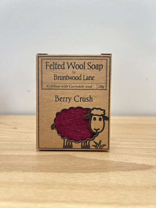 Felted Wool Soap - Berry Crush