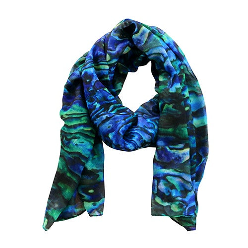 Scarf Pure Paua – gecko in the village