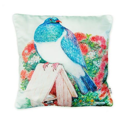 Cushion cover - Wood Pigeon & Mailbox