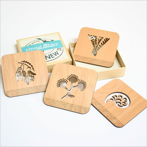 Coasters Set - Rimu NZ Natives