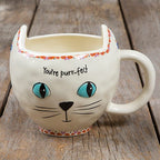 Mug Folk Cat Purrfect Cream