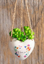 Hanging Faux Succulents LOVE