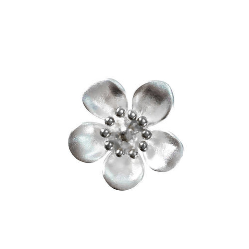 Sterling Silver Pendant - Manuka Flower