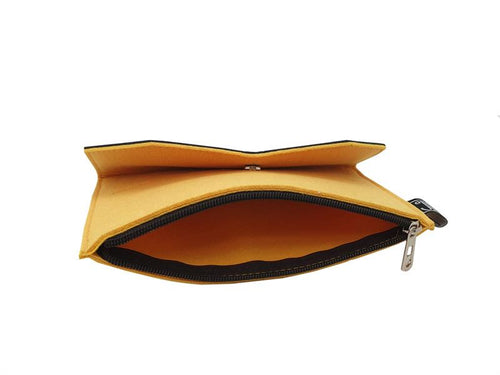 Kowhai Blue/Yellow Ecofelt Wallet