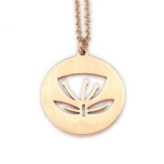 Rose Gold Pohutukawa Necklace