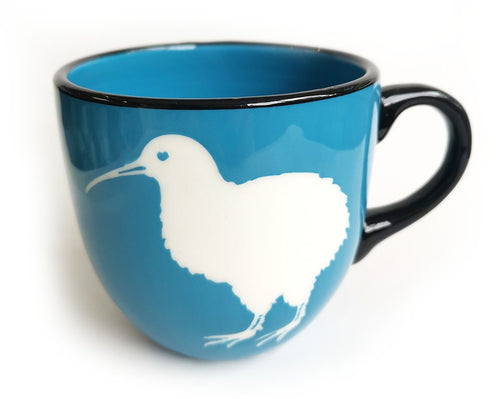 Blue Kiwi Ceramic Mug NZ Made