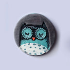 Ceramic Owl Disc
