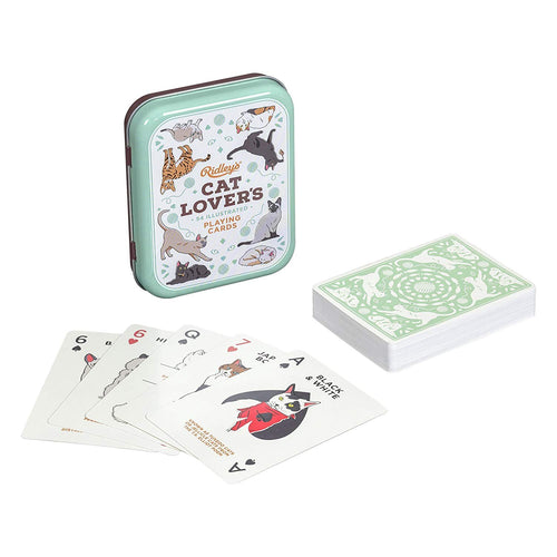 Cat Lover's 54 Illustrated Playing Cards