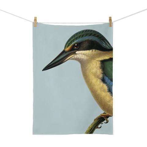 Hushed Blush Kingfisher - Tea Towel 100% Cotton