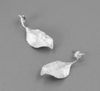 Sterling Silver Leaf Earrings