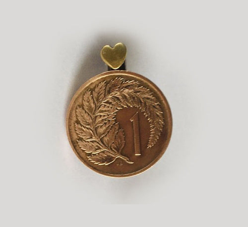 Re-minted Petite Coin Brooch - One Cent