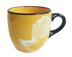 Yellow Fantail  Mug Painted Pacific Pottery