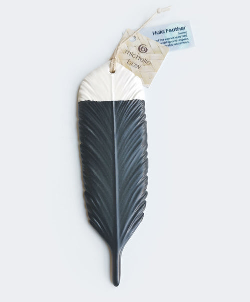 Michelle Bow Ceramic Huia Feather