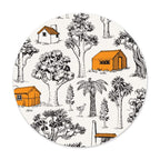 NZ Tramping Huts - Round Swedish Dishcloth
