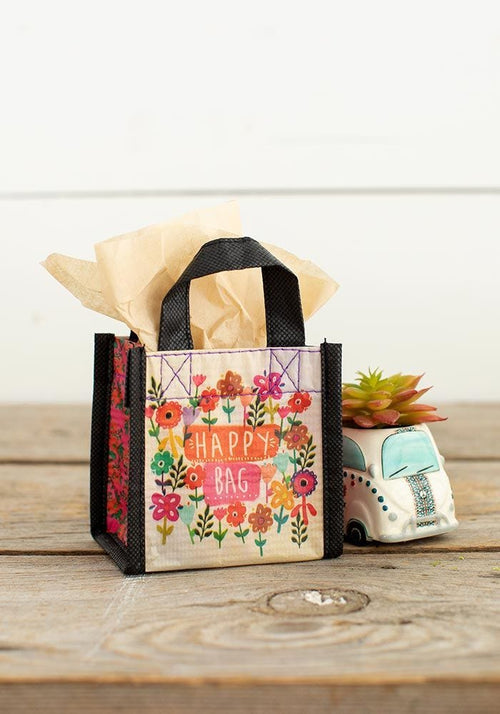 Happy Bag Recycle Xs Watercolor Flowers