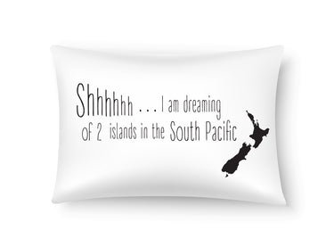 Single Pillow Case - 2 Islands New Zealand