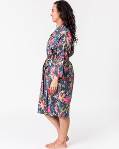 Cotton Kimono Paradise Bluestone