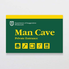 A4 Wooden Signs – Man Cave