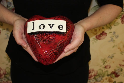 Ceramic Small Heart - love