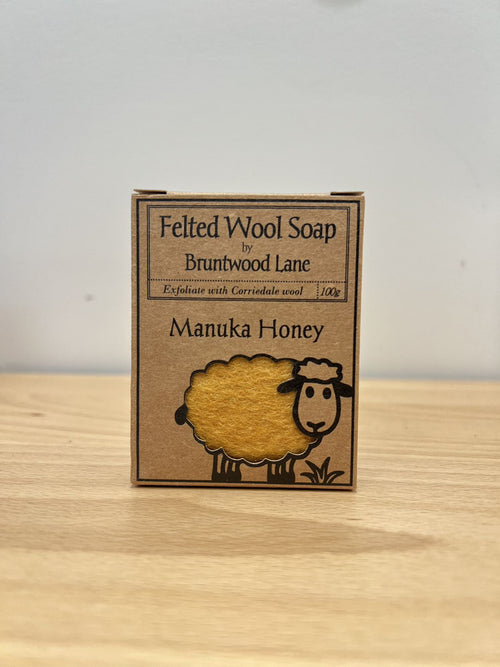 Felted Wool Soap - Manuka Honey