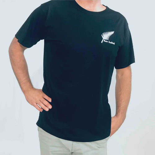 Mens T Shirt - Embroided Fern
