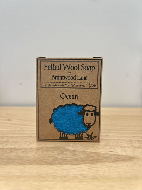 Felted Wool Soap - Ocean