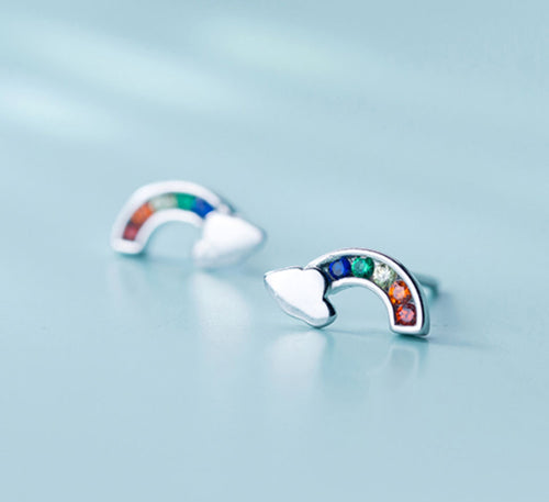 Colourful Rainbow Studs