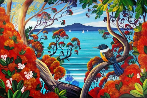 Mattboard - Rangitoto Island View