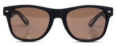 Sunglasses - Plastic Fantastic Black Brown Lens